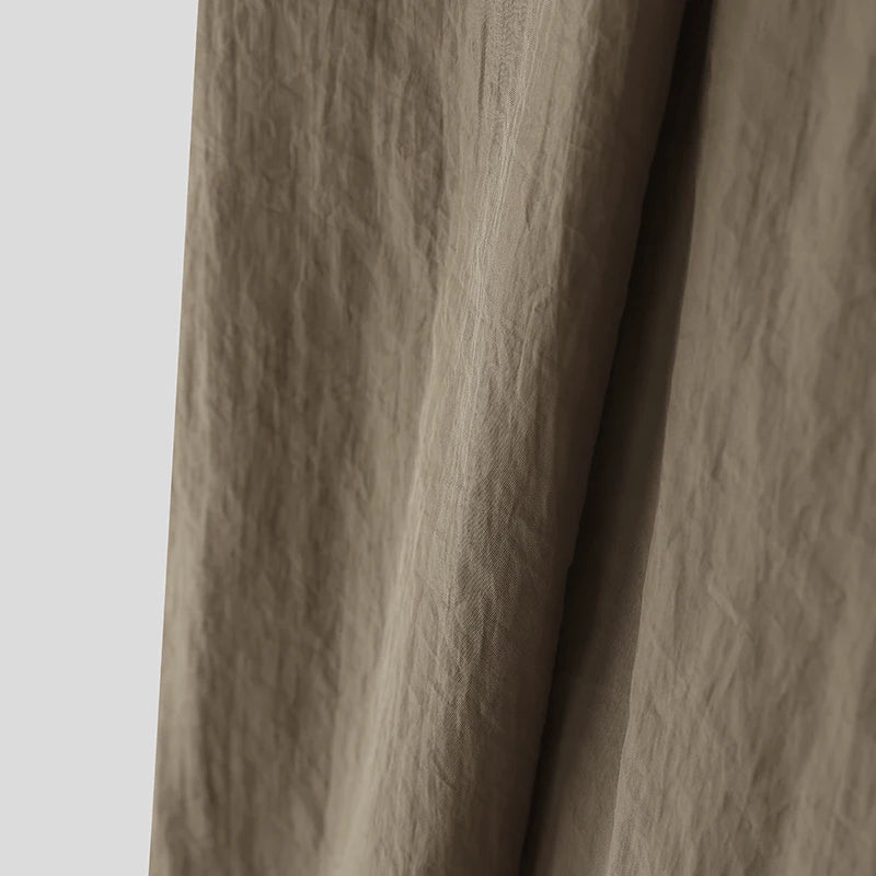 AIDASE  -  2025 Men Wide Leg Pants Joggers Elastic Waist Pleated Trousers Men Streetwear Oversize Korean Style Fashion Long Pants aidase-shop