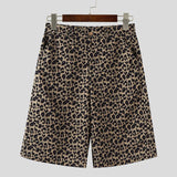 AIDASE  -  Men's Shorts Button Leopard Printing Joggers Summer Casual Men Bottoms Loose Streetwear 2025 Fashion Male Shorts S-5XL aidase-shop