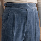 Corduroy High Waist Office Warm Casual Pant Italian Busines Pant Top Quality Straight Trouser Pant For Men Pantalon Para Hombres aidase-shop