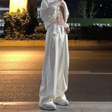 Aidase Trendy Men's Neutral High-end Trousers  Summer New Streamer Design Loose Casual Suit Pants Drape Straight Wide-leg Pants aidase-shop