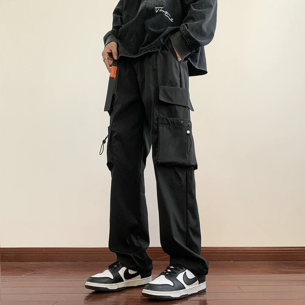 Aidase Patchwork Streetwear Harem Pants Men 2023 Overalls Mens Baggy Harajuku Cargo Pants Hip Hop Trousers Casual Track Pants aidase-shop