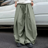 AIDASE  -  2025 Men Wide Leg Pants Joggers Elastic Waist Pleated Trousers Men Streetwear Oversize Korean Style Fashion Long Pants aidase-shop