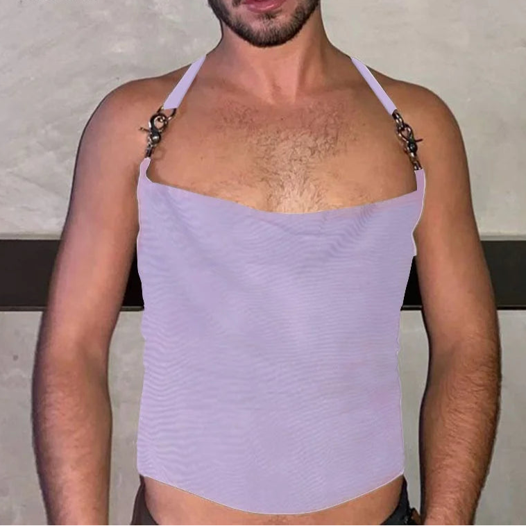 AIDASE  -  Men Tank Tops Mesh Transparent Solid Color Sexy Sleeveless Male Vests Summer Streetwear 2025 Fashion Men Clothing S-3XL aidase-shop