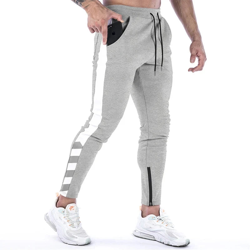 AIDASE  -  Men Joggers Casual Pants Fitness Men Sportswear Tracksuit Bottoms Skinny Sweatpants Trousers Black Gyms Jogger Track Pants aidase-shop