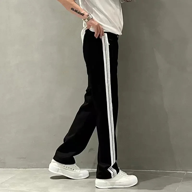 Aidase Trousers White Straight Male Cowboy Pants Retro Jeans for Men Classic Cheap Denim Aesthetic Stylish Baggy 90s Streetwear Loose aidase-shop