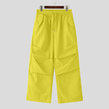 AIDASE  -  Men Cargo Pants Drawstring Solid Color Joggers Casual Trousers Men Streetwear 2025 Quick Dry Fashion Male Pants S-5XL aidase-shop