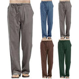 AIDASE  -  Spring Linen Wide Men Pants Korean Trousers Oversize Cotton Streetwear Male New Yoga Pants Casual Men Clothing Sweatpants aidase-shop