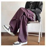 AIDASE  -  Men's Summer Thin Fashion Brand American Vibe Pants Loose Straight Wide-leg Casual Trousers aidase-shop