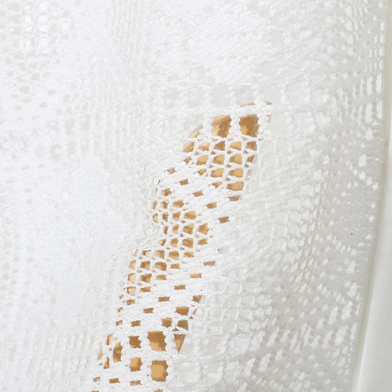 AIDASE  -  2025 Men Shirt Lace See Through Sexy O-neck Short Sleeve Button Male Tops Shirts Streetwear Sexy Men Clothing Summer aidase-shop