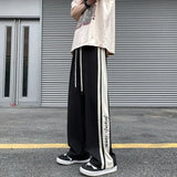 Aidase Man Sports Pants Thin Trousers Striped Straight Summer Xxxl Loose Sport Korean Popular Clothes Y2k Baggy Gym Sweatpants for Men aidase-shop