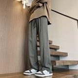 Aidase Men's Pants Retro Ankle Length Casual Cotton Pant Male Elastic Waist Loose Pant Man aidase-shop