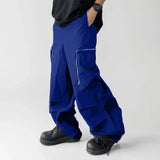 AIDASE  -  Men Pants Patchwork Elastic Waist Loose Joggers Casual Trousers Men Pockets Streetwear 2025 Fashion Cargo Pants S-5XL aidase-shop