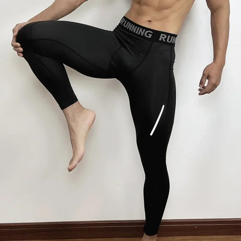 Aidase Mens Tight Compression Pants Quick Dry Fit Sportswear Running Tights Men Legging Fitness Training Sexy Sport Gym Leggings aidase-shop