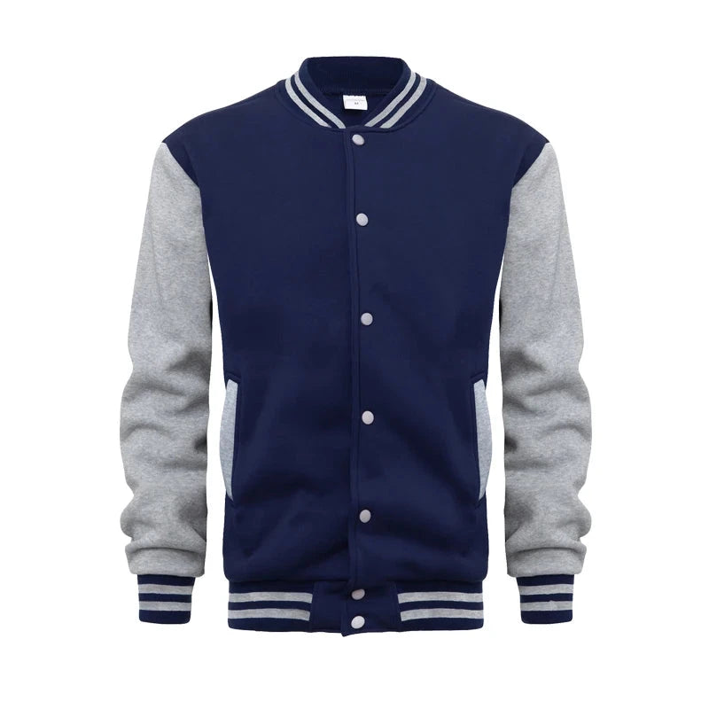 AIDASE  -  Spring Autumn Men's Pilot Bomber Couple Baseball Jacket University Varsity Solid Color Casual Korean Clothes aidase-shop
