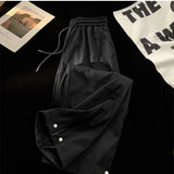 Aidase American Vibe Style Zipper Overalls Men in Spring Autumn High Street Japanese Wide-leg Fashion Trend Loose Straight Casual Pants aidase-shop