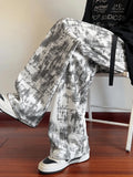 AIDASE  -  American Retro Tie Dye Men's Casual Pants Loose Straight Leg Autumn Trendy Brand High End Feeling Casual Sports Sweatpants aidase-shop