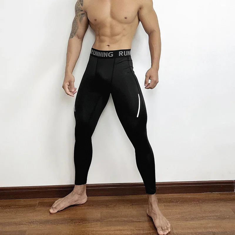 Aidase Mens Tight Compression Pants Quick Dry Fit Sportswear Running Tights Men Legging Fitness Training Sexy Sport Gym Leggings aidase-shop