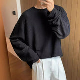 AIDASE  -  Long-sleeved T-shirt Men's 2025 Spring and Autumn New Lazy Style Fur Coated Inner Bottoming Shirt Loose Top aidase-shop