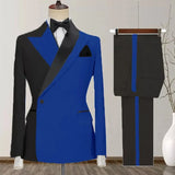 Aidase One Button Men's Suits New Design Costume Homme Peak Lapel 2 Piece Jacket Pants Full Sets Luxury Costume Homme Custom Blazer aidase-shop