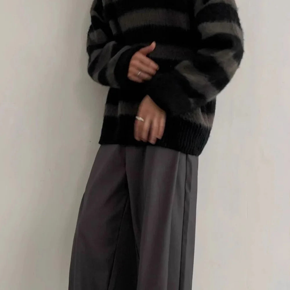 Aidase Mens Trousers Maillard Casual Business Pants Spring Autumn Office Retro British Elegant Straight Trousers Men'S Wear 2024 aidase-shop
