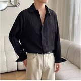 AIDASE  -  Men's Clothing Shirts Long Sleeve New Fashion Turn-down Collar Simple Comfortable Versatile Selling Versatile aidase-shop