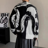 AIDASE  -  Mens Sweaters Hawaiian Vintage Tie Dye Contrasting Knitwear Winter Unisex Trendy Streetwear Lazy Vacation Jacket Men's Clothing aidase-shop