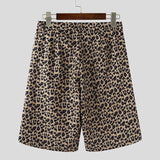 AIDASE  -  Men's Shorts Button Leopard Printing Joggers Summer Casual Men Bottoms Loose Streetwear 2025 Fashion Male Shorts S-5XL aidase-shop