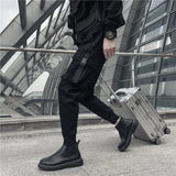 Aidase Male Trousers Black Slim Autumn Men's Cargo Pants Luxury Spandex Fashion Y2k Cotton Nylon Designer Street Loose Big Size Emo aidase-shop