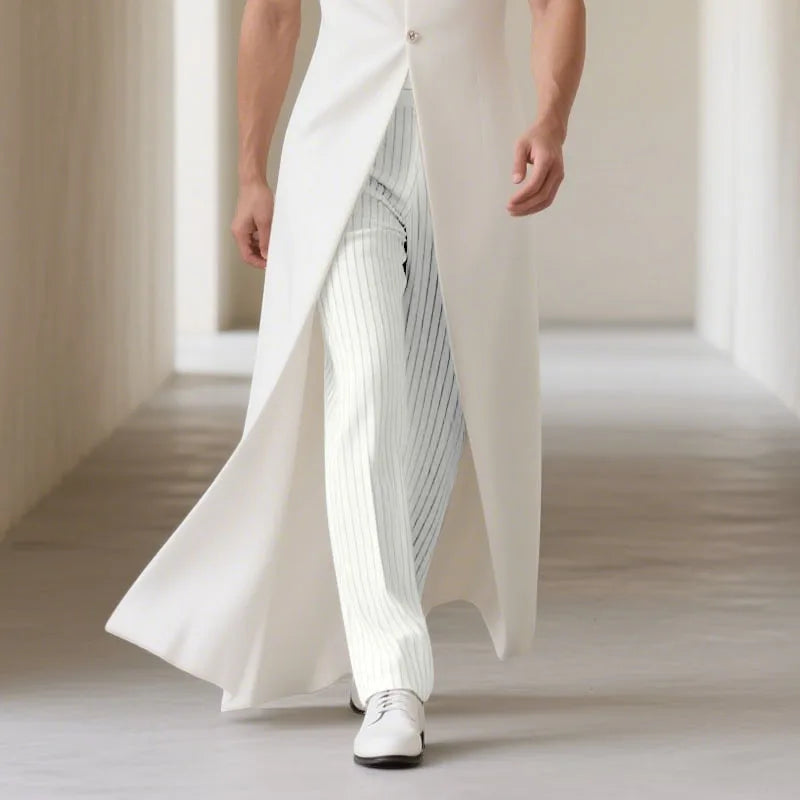 AIDASE  -  Men Striped Pants Elastic Waist Joggers Loose Casual Trousers Men Streetwear 2025 Fashion Male Straight Long Pants S-5XL aidase-shop