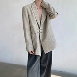 AIDASE  -  Spring And Summer New Men's Chinese Style Solid Color Suit Jacket Retro Elegant Luxury Casual Fashion Trend Simple Loose Men Top aidase-shop