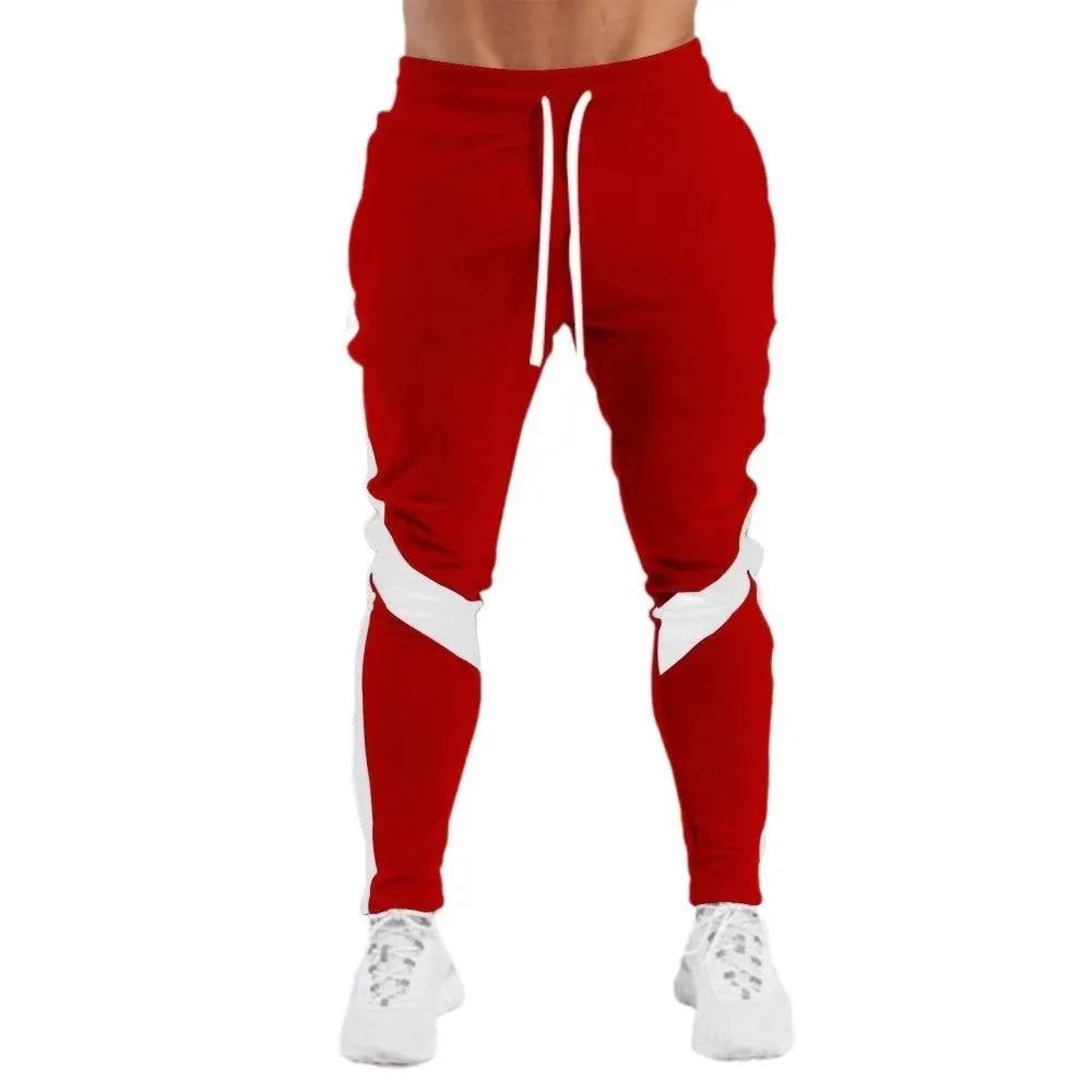Aidase Mens Sports Joggers Casual Stitching Pants Fitness Men Sportswear Tracksuit Bottoms Skinny Sweatpants Gyms Track Pants aidase-shop