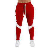 Aidase Mens Sports Joggers Casual Stitching Pants Fitness Men Sportswear Tracksuit Bottoms Skinny Sweatpants Gyms Track Pants aidase-shop
