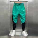 Aidase Skinny Sweatpants for Men Cropped Trousers Autumn and Winter Tights Man Sports Pants Goth Slim Tracksuit Bottoms Casual Elastic aidase-shop