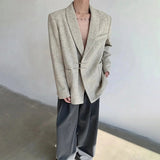 AIDASE  -  Spring And Summer New Men's Chinese Style Solid Color Suit Jacket Retro Elegant Luxury Casual Fashion Trend Simple Loose Men Top aidase-shop