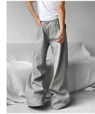 Aidase Wide Leg Sweatpants Men Oversize Gray Sports Pants Sportswear Casual Trousers Male Loose Korean Streetwear Hip Hop aidase-shop