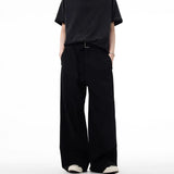 AIDASE  -  American Fashion Brand High-end Draped Trousers for Men and Women Retro Belt Loose Versatile Straight Casual Pants aidase-shop