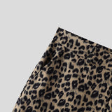 AIDASE  -  Men's Shorts Button Leopard Printing Joggers Summer Casual Men Bottoms Loose Streetwear 2025 Fashion Male Shorts S-5XL aidase-shop