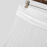 AIDASE  -  Men Sets Mesh See Through Sexy Turtleneck Short Sleeve T Shirt & Pants 2PCS Streetwear Summer 2025 Fashion Men's Suits aidase-shop