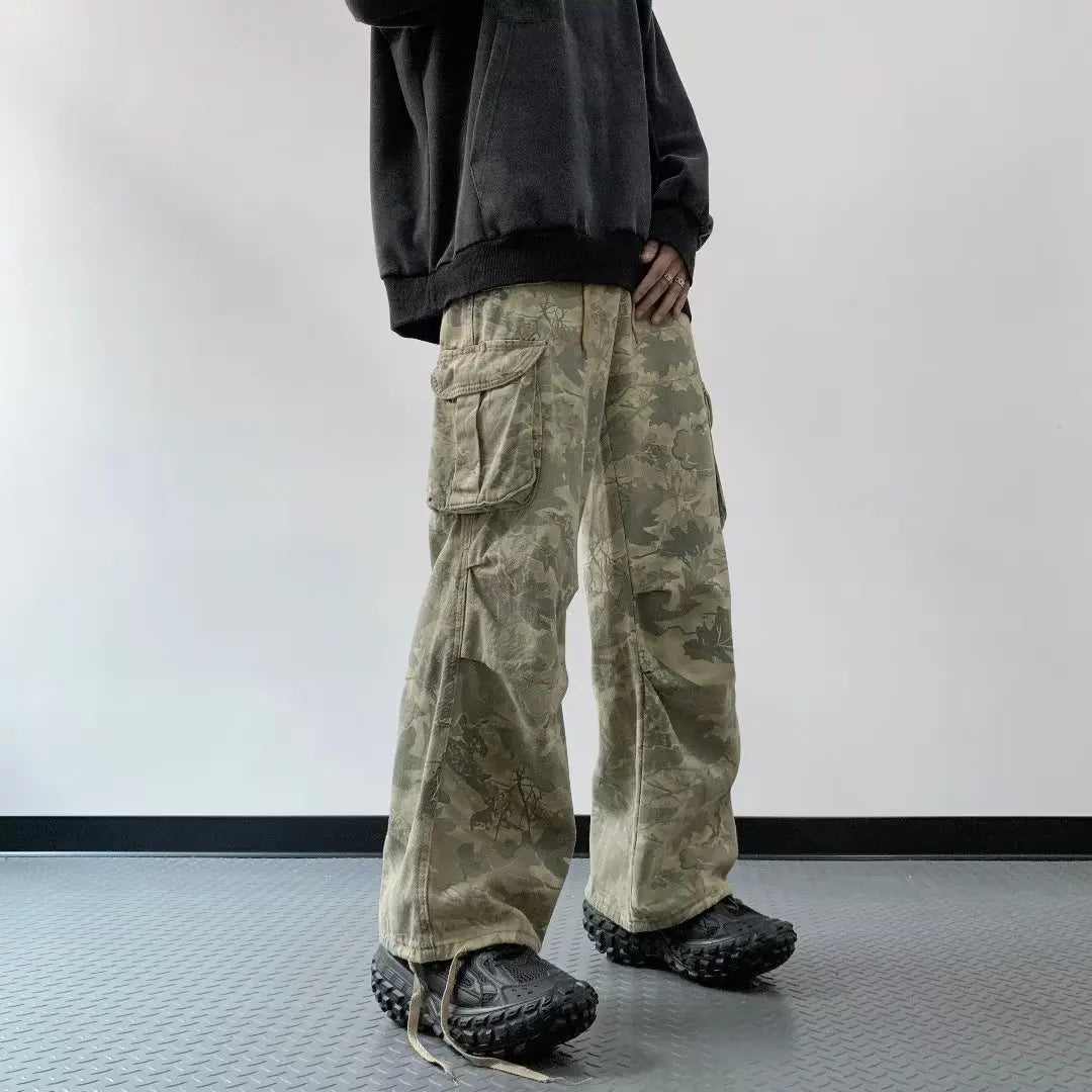Aidase Cargo Pants Men Jogging Casual Pants Cotton Full Length Military Mens Streetwear Wide Leg Casual Pants Male Pantalones Hombre aidase-shop