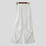 AIDASE  -  Men Cargo Pants Solid Color Drawstring Joggers Loose Casual Trousers Men Streetwear 2025 Fashion Male Long Pants S-5XL aidase-shop