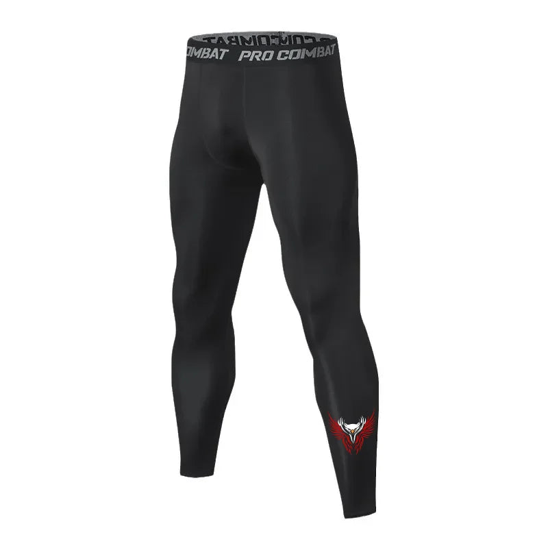 Aidase Men's Compression Leggings Sports Base Layer Running Workout Basketball Athletic Gym Tights Pants aidase-shop