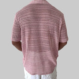 AIDASE  -  Tops Spring Summer New Men's Tide High Street Sheer Turn-Down Collar Trendy Niche Chic Casual Short Sleeve Shirt Ins W11470 aidase-shop