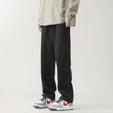 Aidase Men's Pants Retro Ankle Length Casual Cotton Pant Male Elastic Waist Loose Pant Man aidase-shop