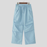 AIDASE  -  Men Cargo Pants Drawstring Solid Color Joggers Casual Trousers Men Streetwear 2025 Quick Dry Fashion Male Pants S-5XL aidase-shop