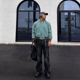 AIDASE  -  Y2K Retro Gothic Zip Hoodie Coat Y2K Retro Streetwear Loose Harajuku Casual Fashion Street Men Clothing Jacket Top Winter aidase-shop