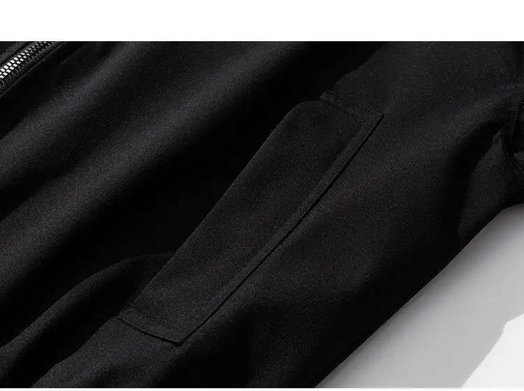 AIDASE  -  Trendy Simple Men's Jacket Solid Color Stand Collar Long Sleeve Men Coats Summer New Zipper Handsome Menswear Tide 21E6595 aidase-shop