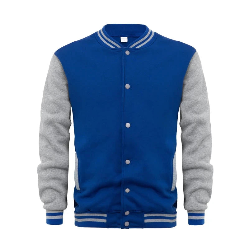 AIDASE  -  Spring Autumn Men's Pilot Bomber Couple Baseball Jacket University Varsity Solid Color Casual Korean Clothes aidase-shop