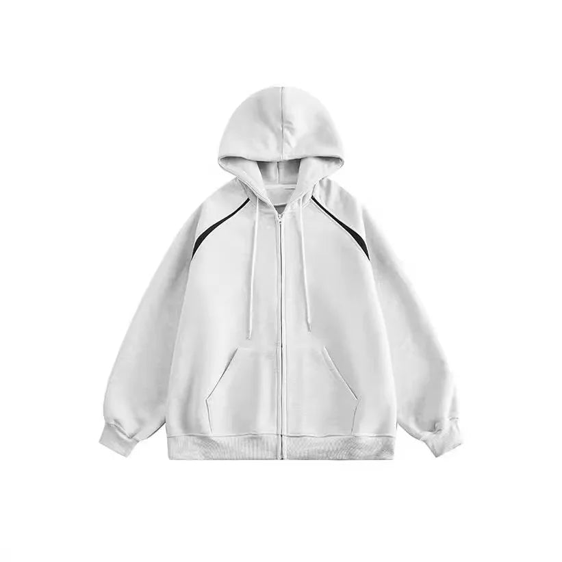 AIDASE  -  American Heavyweight Sweatshirt Men's Autumn Trendy Cardigan Jacket Versatile Casual Sports Top aidase-shop