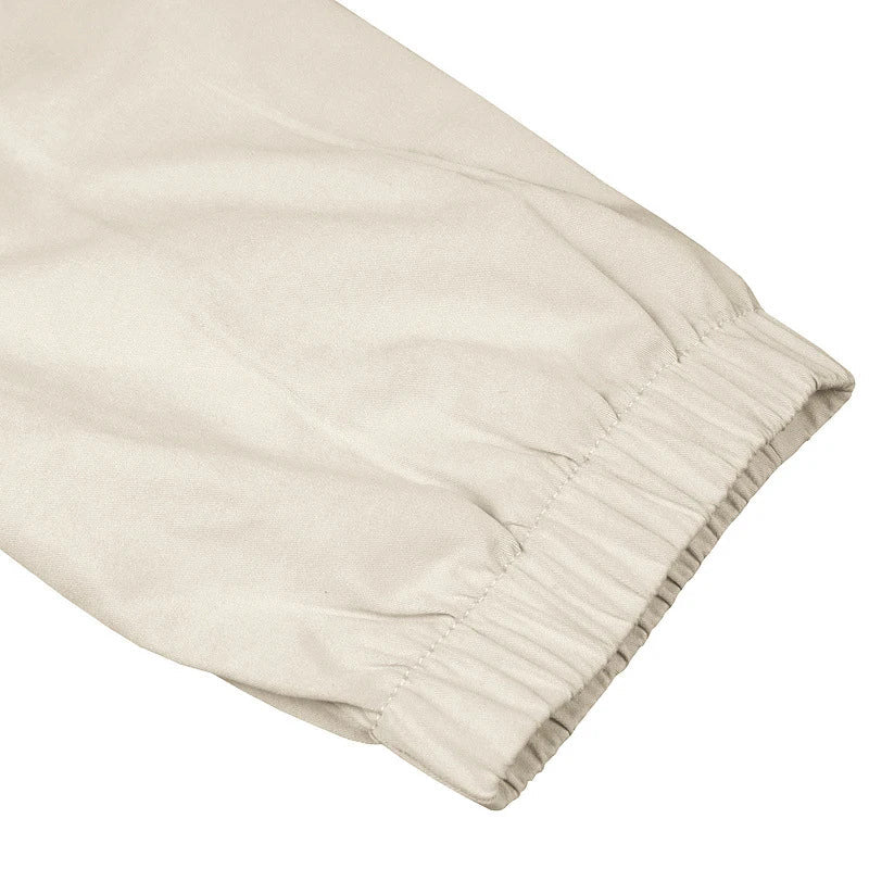 AIDASE  -  Summer Casual Loose Trousers Men Fashion Pure Color Drawstring Patchwork Pants Stylish Mens Multi Pockets Cargo Pants Streetwear aidase-shop