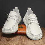 Aidase Italian Luxury Brand Men Casual Leather Flat Designer Shoes Spring/Autumn Genuine Leather Hiking Sneakers Breathable Oxford Shoe aidase-shop